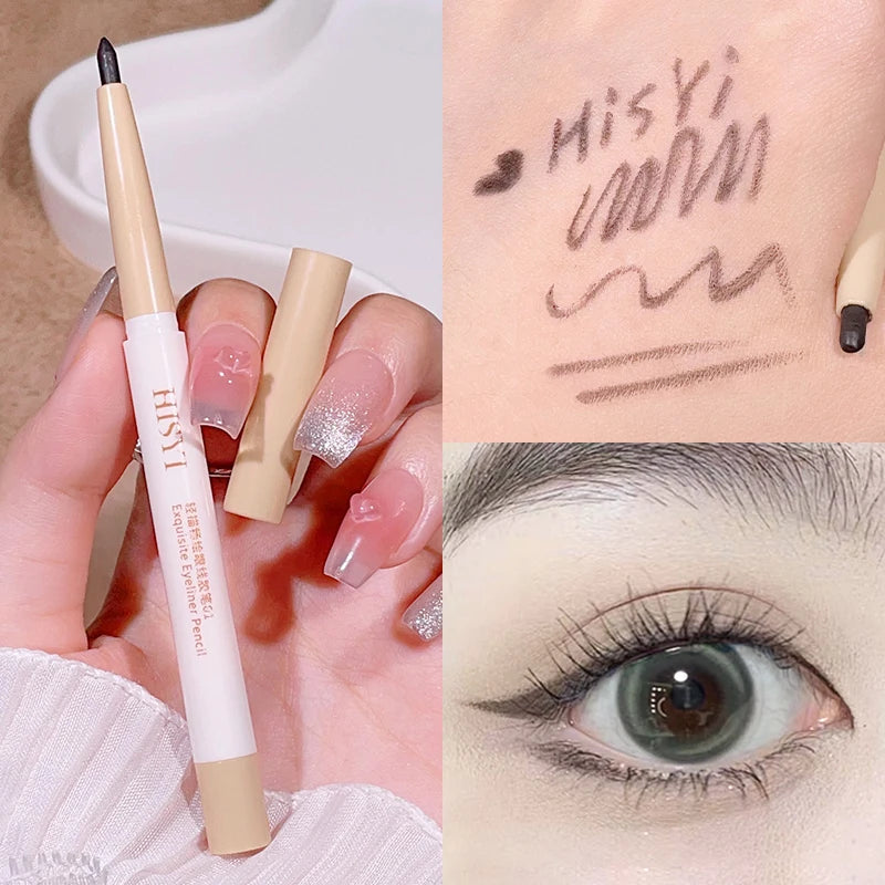 HISYI Waterproof, long-lasting, non-smudge-free eyeliner, suitable for beginners and easy to use, natural slim gel eyeliner