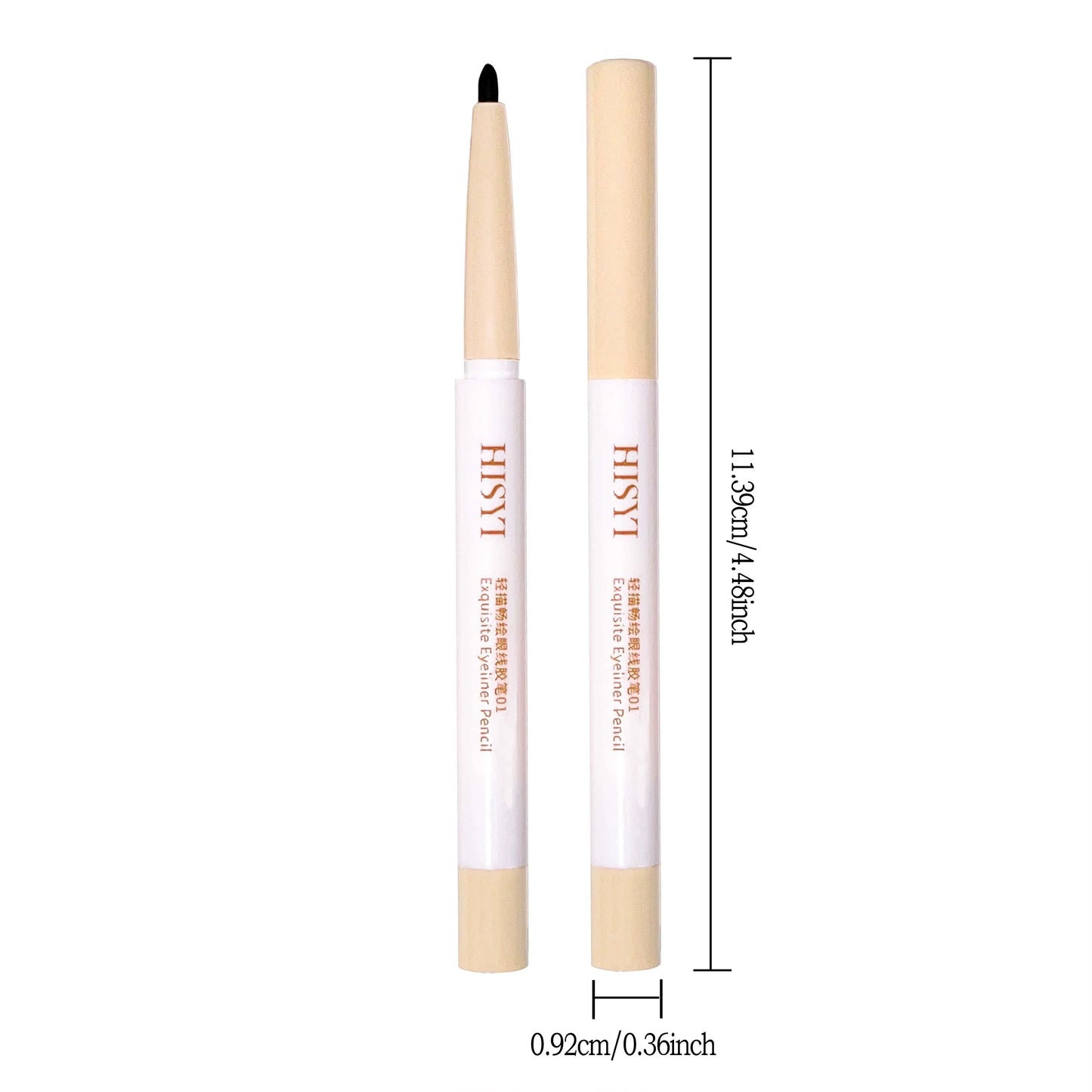 HISYI Waterproof, long-lasting, non-smudge-free eyeliner, suitable for beginners and easy to use, natural slim gel eyeliner