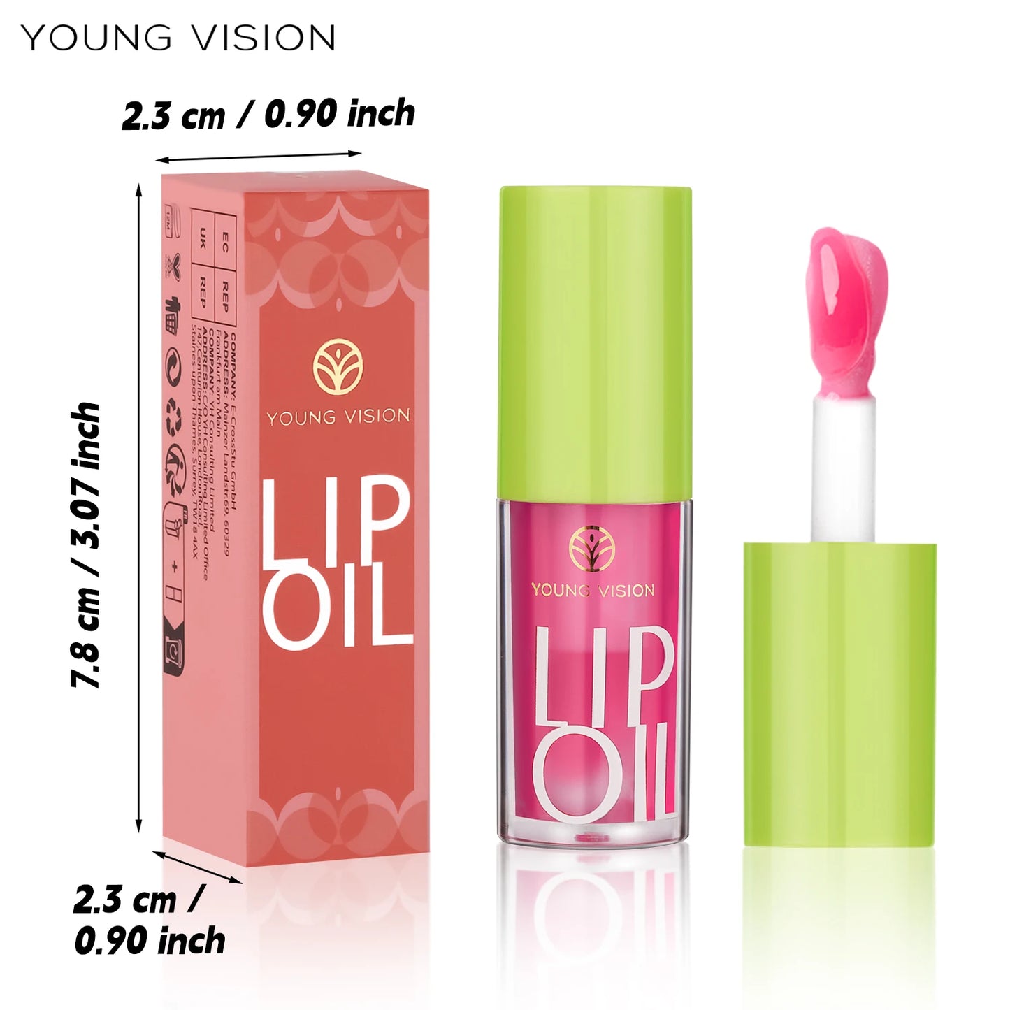 YOUNG VISION Transparent Lip Oil 6 Colors Available for Lip Moisturizing Lip Oil, Lip Enriching Lip Protection, Lipgloss