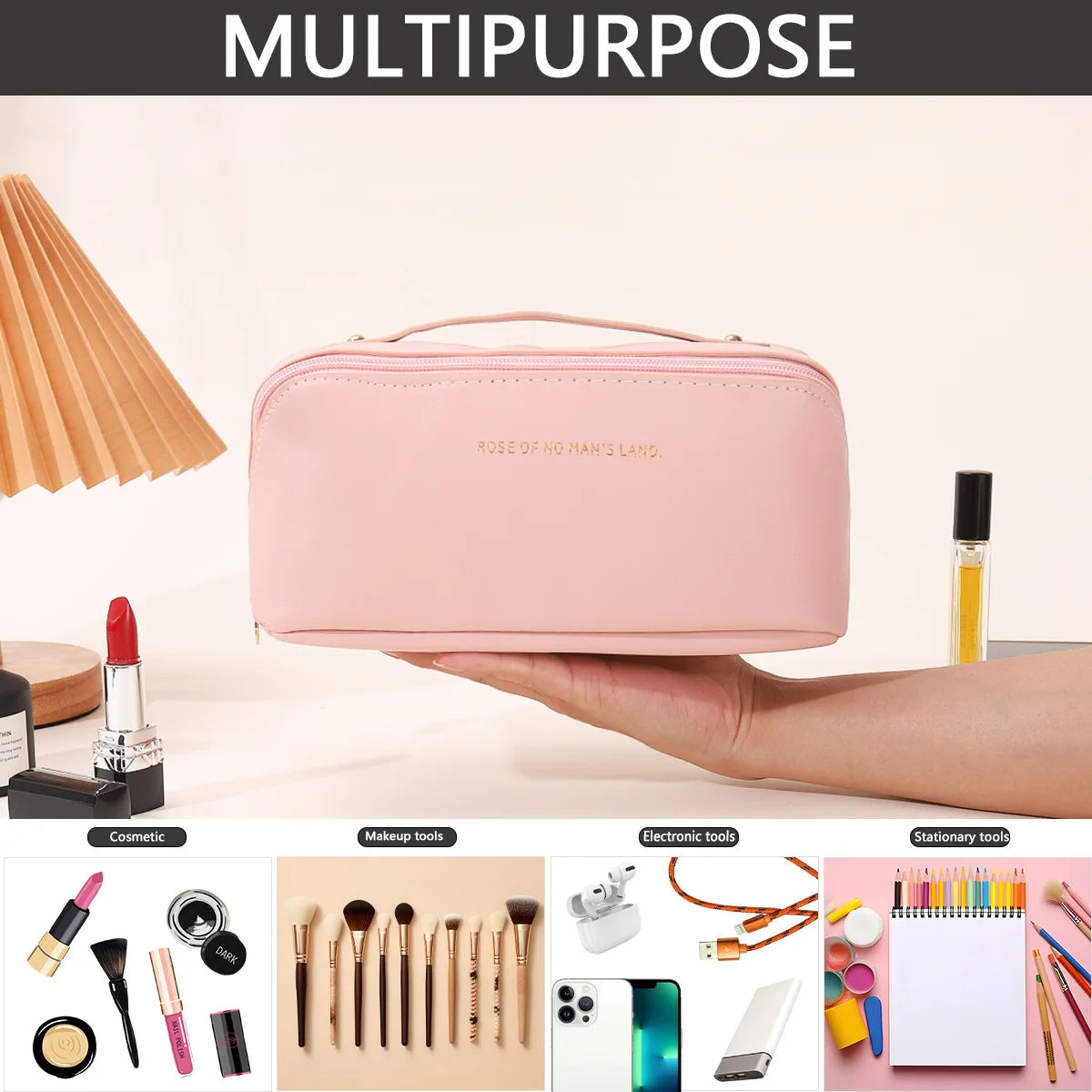 Makeup Bag Female  Make Up Case Storage Pouch Luxury Lady Box Cosmetic Bag Organizer Bag For Travel Zip Christmas Gift