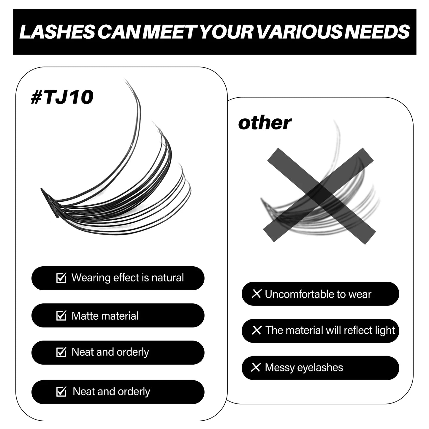 GROINNEYA DIY Lash Extension Kit Volume Lash Clusters Mix Curl Individual Lashes Kit with Lash Bond and Seal Lash Tweezers
