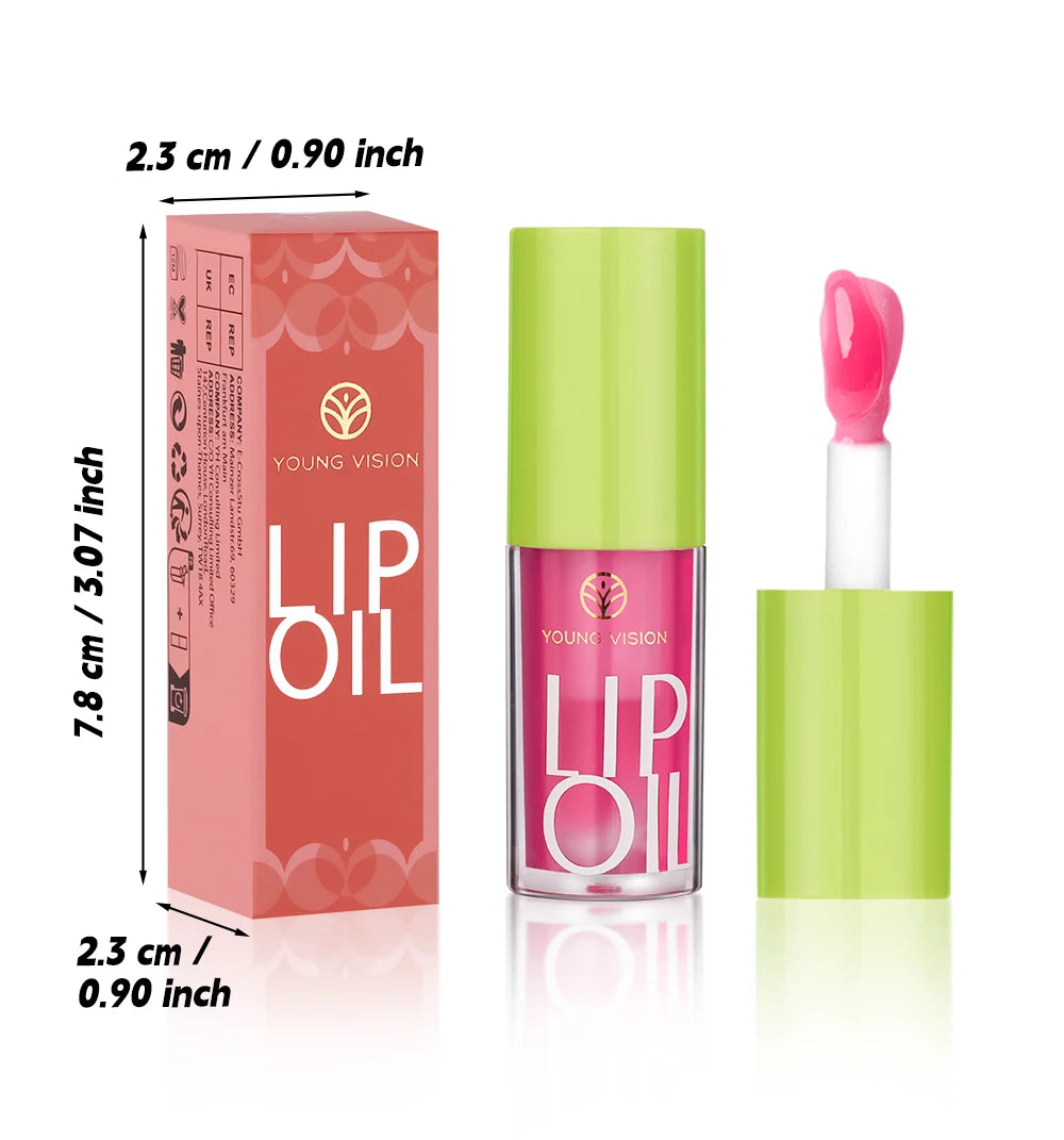 YOUNG VISION Transparent Lip Oil 6 Colors Available for Lip Moisturizing Lip Oil, Lip Enriching Lip Protection, Lipgloss