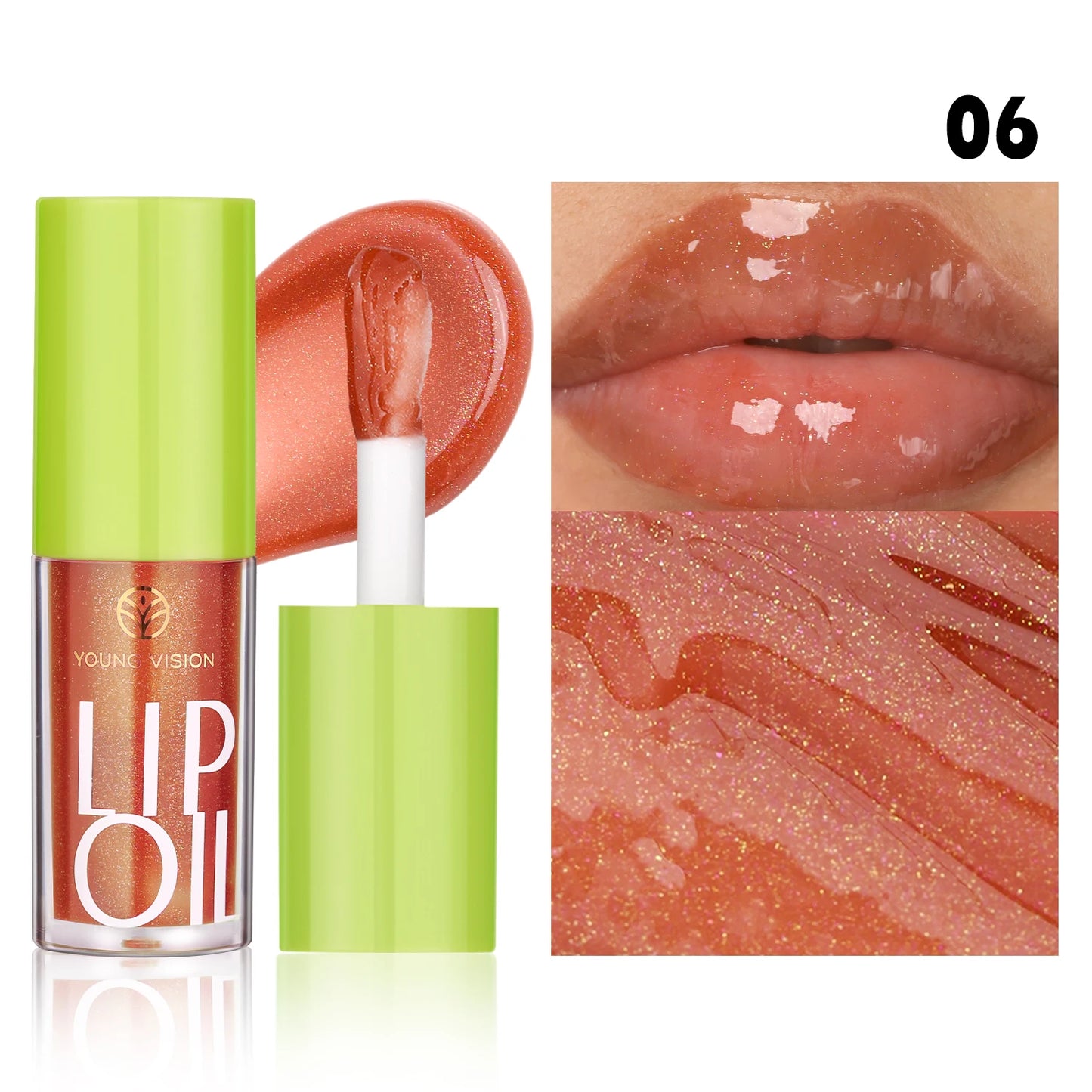 YOUNG VISION Transparent Lip Oil 6 Colors Available for Lip Moisturizing Lip Oil, Lip Enriching Lip Protection, Lipgloss