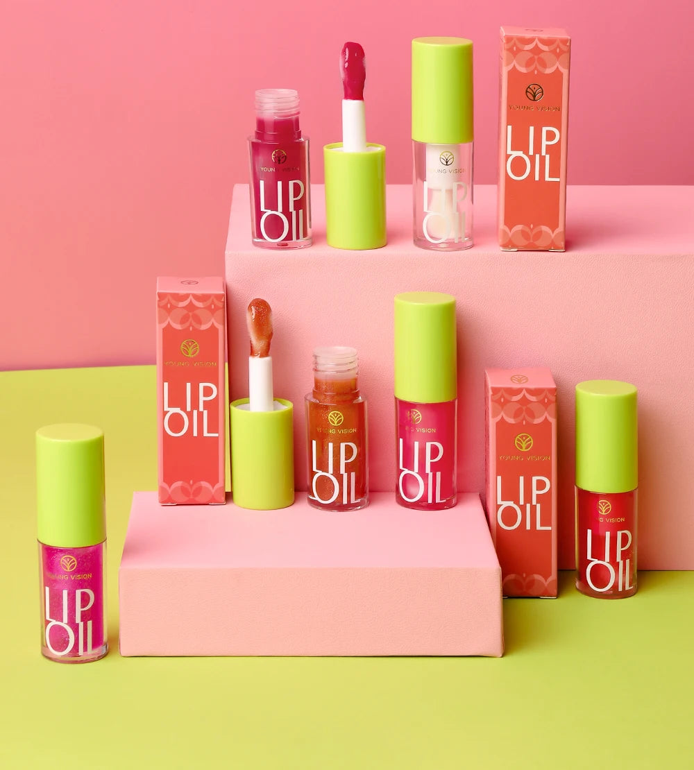 YOUNG VISION Transparent Lip Oil 6 Colors Available for Lip Moisturizing Lip Oil, Lip Enriching Lip Protection, Lipgloss