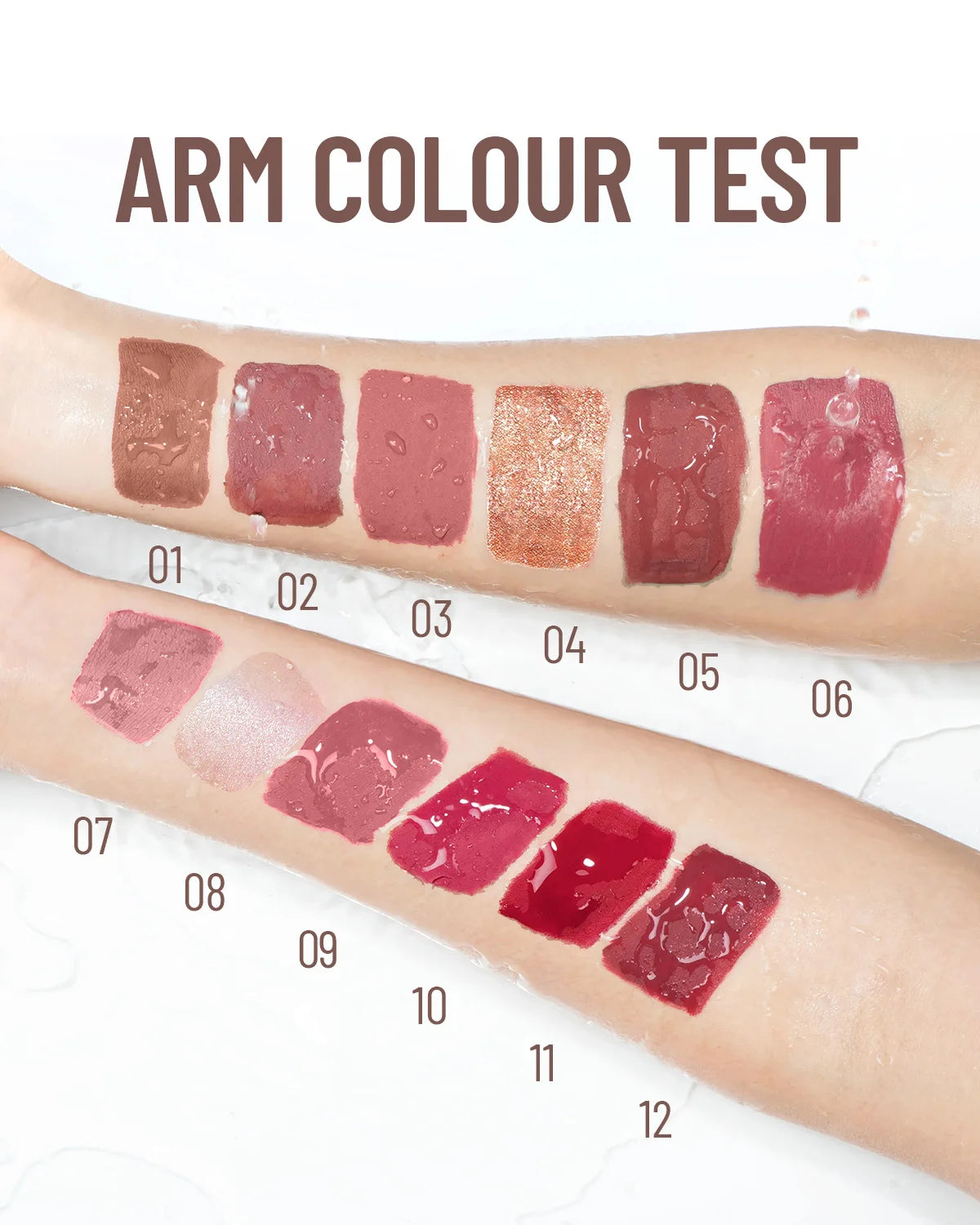 SAM SUGAR 12pcs/set muticolor Book Lip Gloss Set Matte Velvet Non-stick Cup longlasting waterproof easy color Lip gloss lipstick
