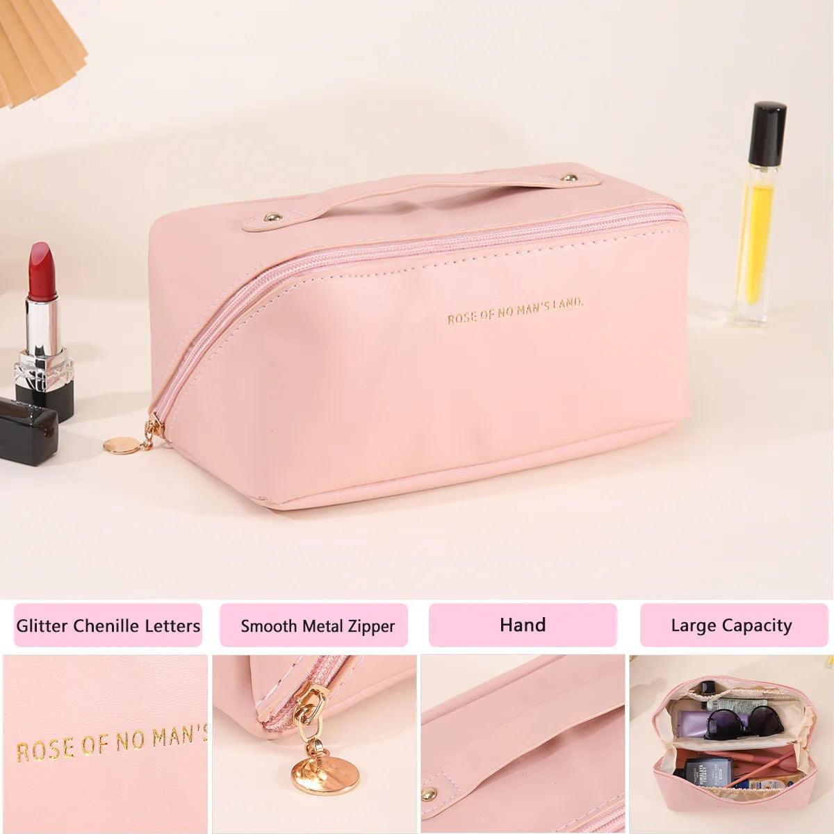 Makeup Bag Female  Make Up Case Storage Pouch Luxury Lady Box Cosmetic Bag Organizer Bag For Travel Zip Christmas Gift