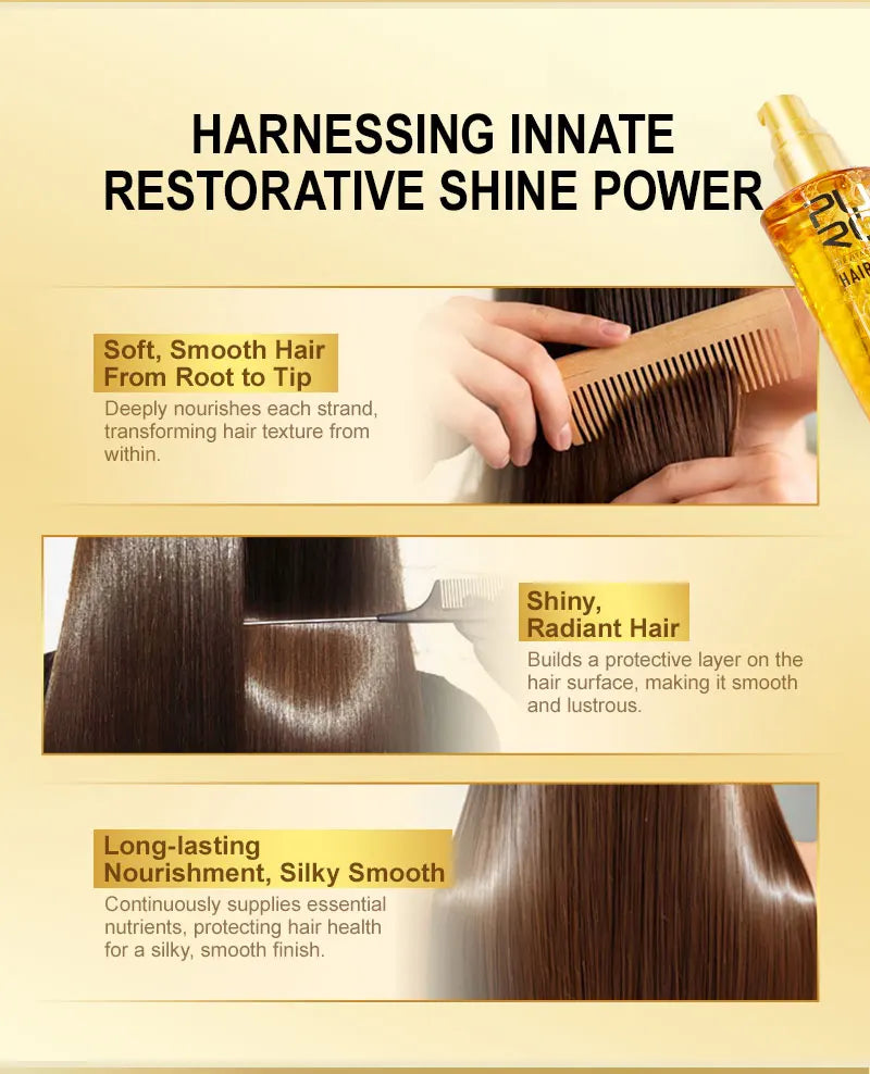 PURC Morocco Argan Oil Nourishing Hair Oil Smoothing Shine Soft Hair Serum Repair Damaged Frizz Dry Hair Treatment Hair Care