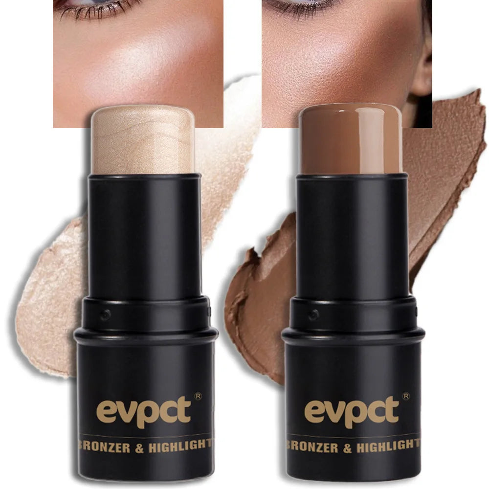 Highlighting&Bronzer Stick Face Brightening Blusher Rouge Concealer Pen Long Lasting Corrector Nose Shadow Contouring Cosmetics