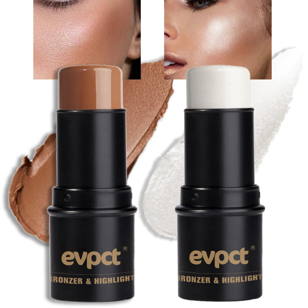 Highlighting&Bronzer Stick Face Brightening Blusher Rouge Concealer Pen Long Lasting Corrector Nose Shadow Contouring Cosmetics