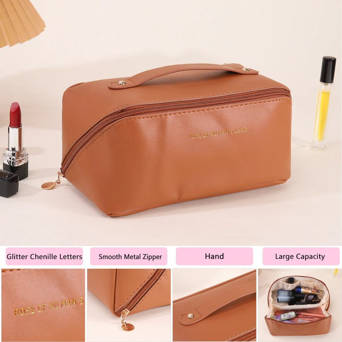 Makeup Bag Female  Make Up Case Storage Pouch Luxury Lady Box Cosmetic Bag Organizer Bag For Travel Zip Christmas Gift