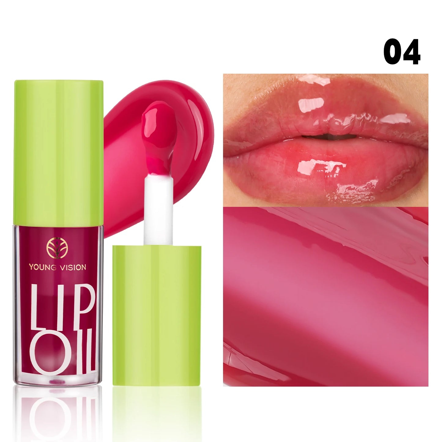 YOUNG VISION Transparent Lip Oil 6 Colors Available for Lip Moisturizing Lip Oil, Lip Enriching Lip Protection, Lipgloss