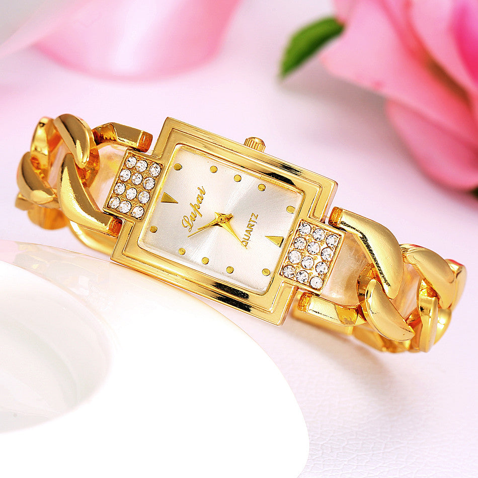 Women's Watches Luxury Fashion Stainless Steel Women's Wristwatches High Quality Elegant woman watch Luxury Golden Color