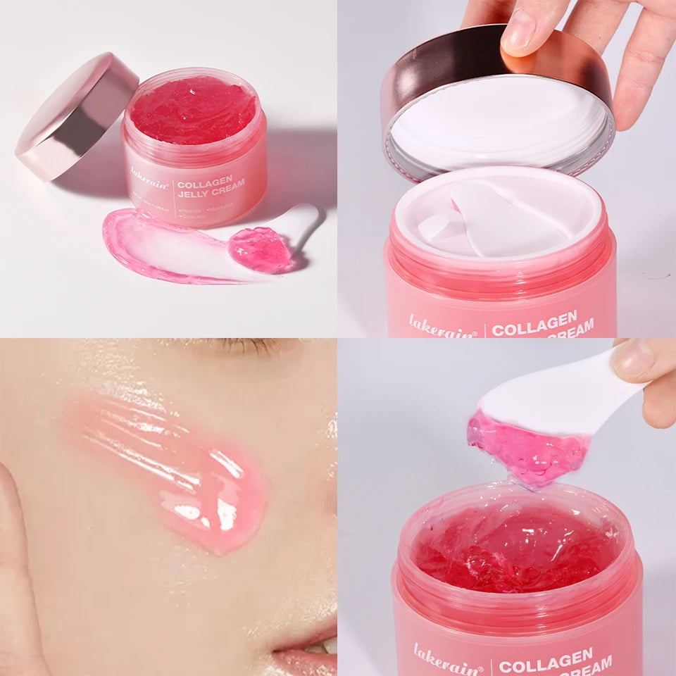 100ml Collagen Jelly Cream Niacinamide Tightening Soothing Moisturizing Anti-Aging Firmness Hydration Skincare 100ml Face Gel