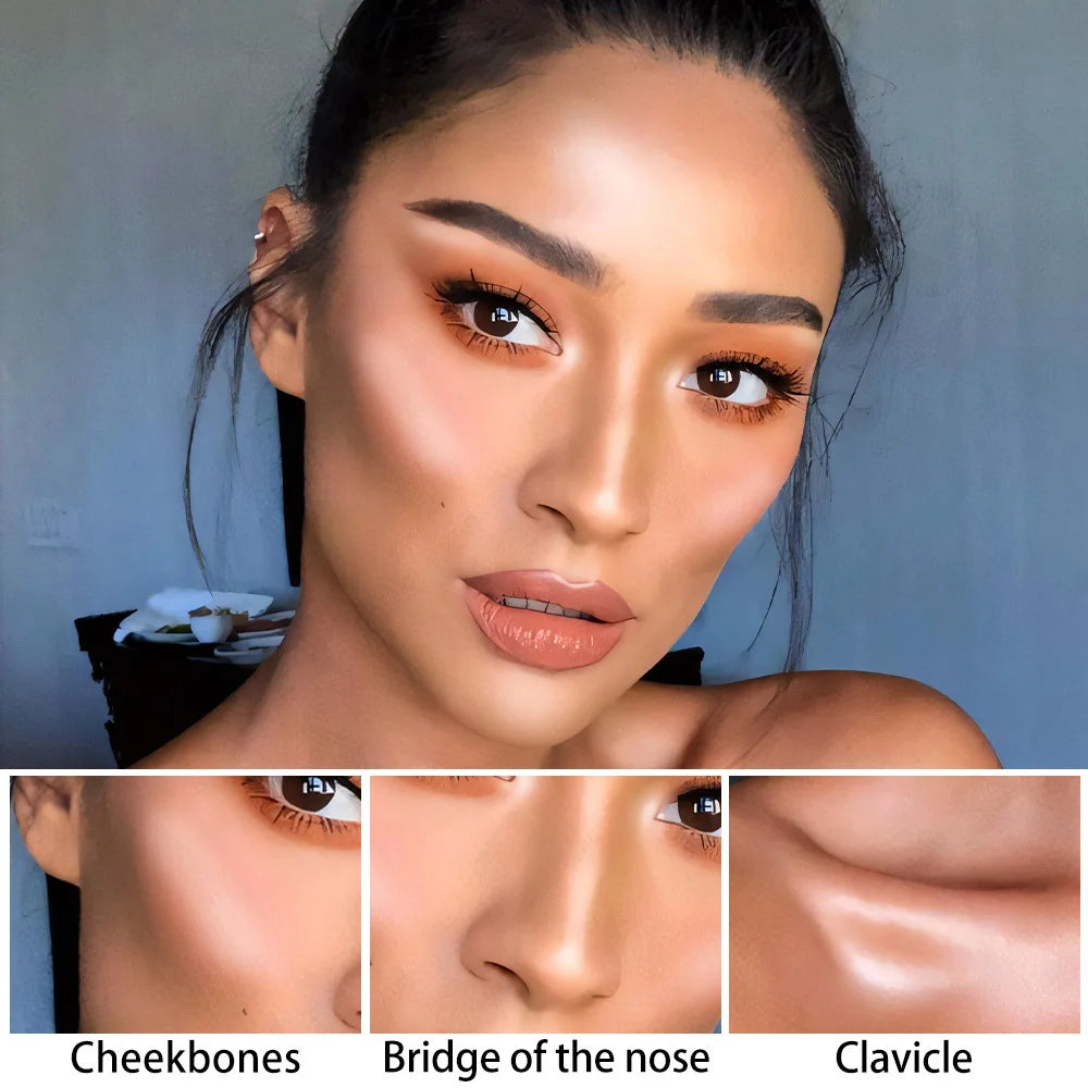 Highlighting&Bronzer Stick Face Brightening Blusher Rouge Concealer Pen Long Lasting Corrector Nose Shadow Contouring Cosmetics