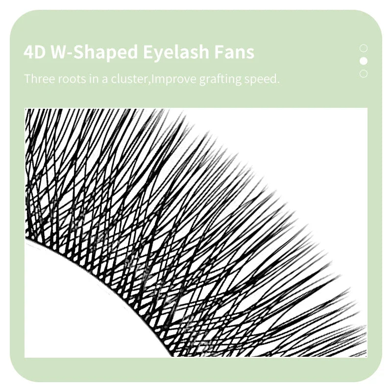 DIYDAY Double Tips 3DW 4DW Eyelash Extension 6D 8D W Shape Mink False Eyelashes 4D W-shaped Fake Lash Premade Fans for Makeup