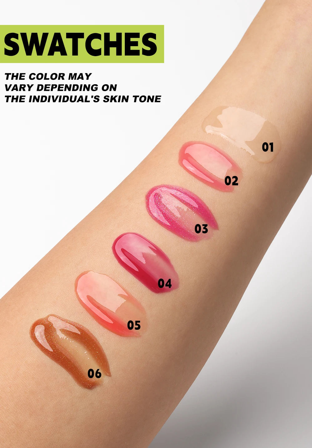 YOUNG VISION Transparent Lip Oil 6 Colors Available for Lip Moisturizing Lip Oil, Lip Enriching Lip Protection, Lipgloss