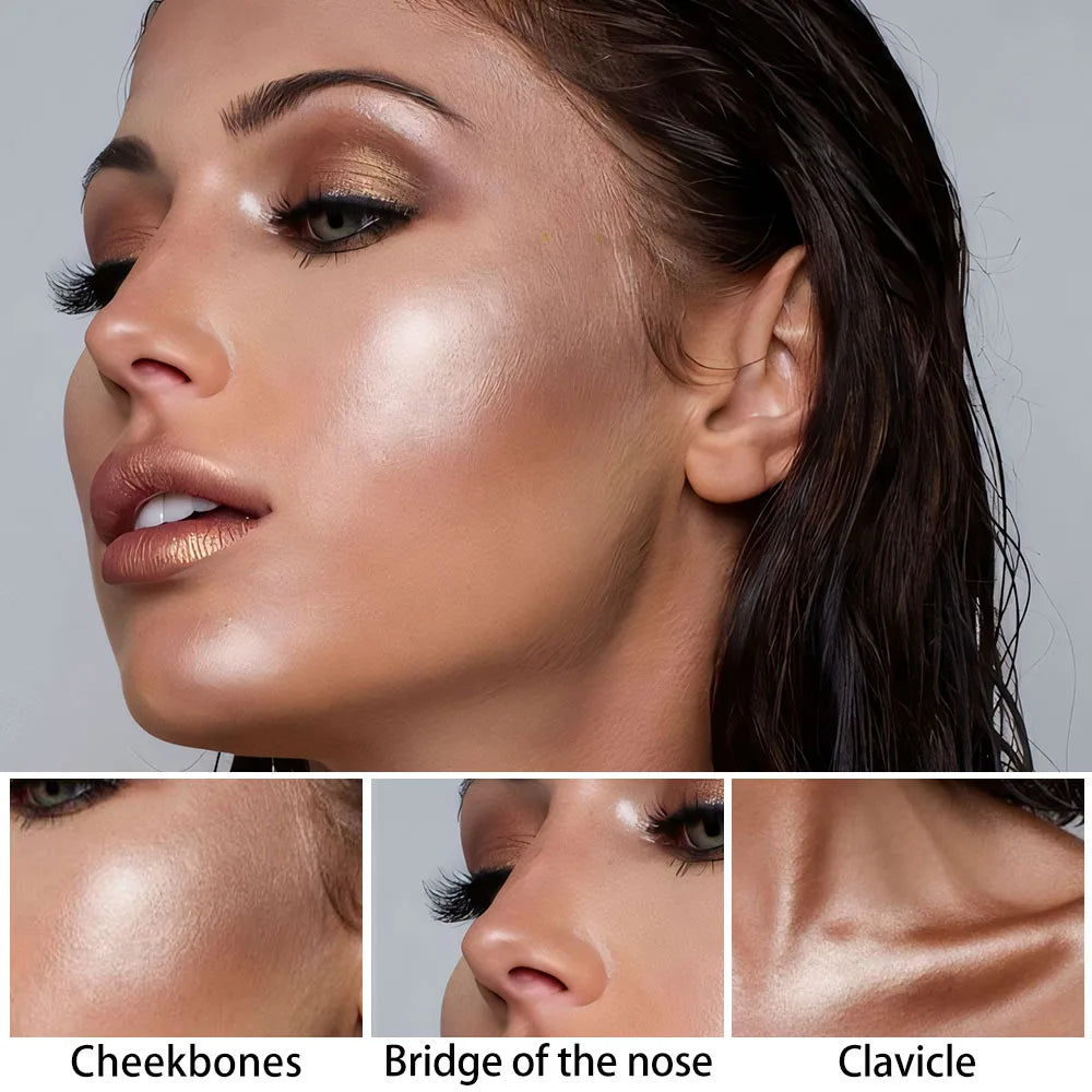 Highlighting&Bronzer Stick Face Brightening Blusher Rouge Concealer Pen Long Lasting Corrector Nose Shadow Contouring Cosmetics