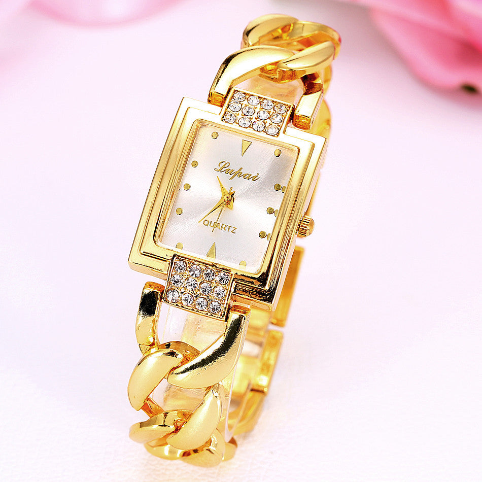 Women's Watches Luxury Fashion Stainless Steel Women's Wristwatches High Quality Elegant woman watch Luxury Golden Color