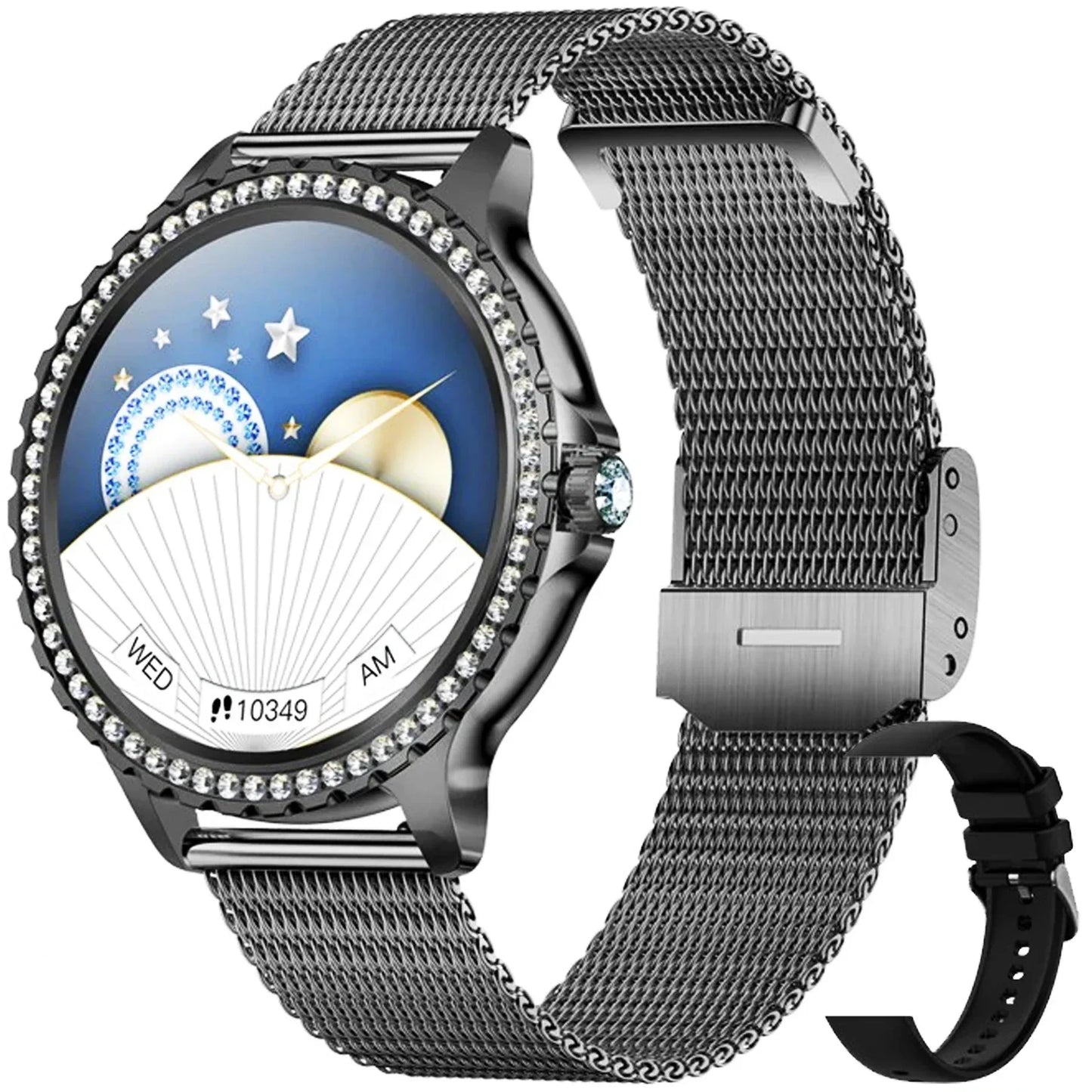 EIGIIS New Smart Watch Women I58 1.32-inch HD Screen Fashion Sports Watches Bluetooth Call Health Monitor IP67 Life Waterproof