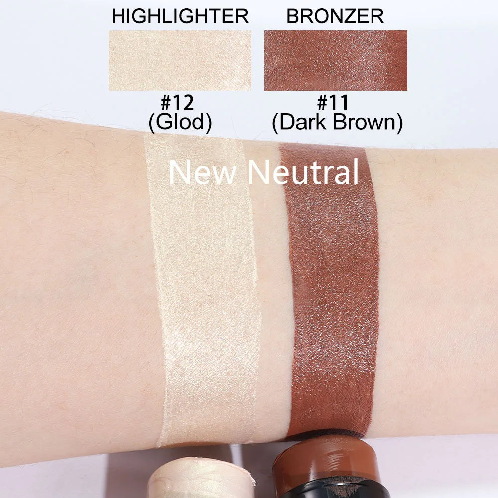 Highlighting&Bronzer Stick Face Brightening Blusher Rouge Concealer Pen Long Lasting Corrector Nose Shadow Contouring Cosmetics