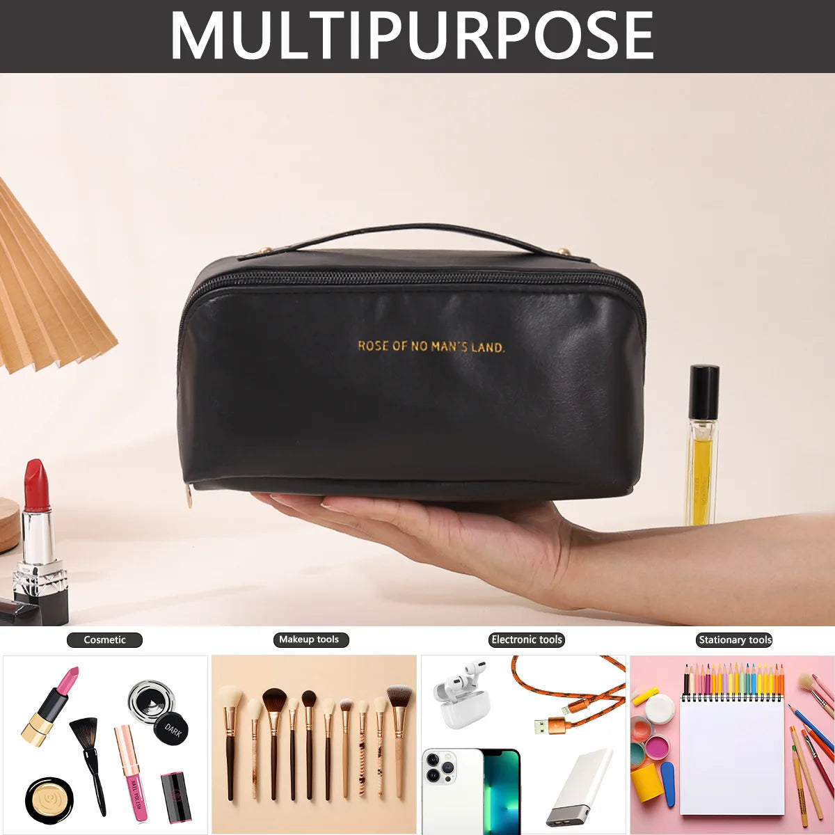 Makeup Bag Female  Make Up Case Storage Pouch Luxury Lady Box Cosmetic Bag Organizer Bag For Travel Zip Christmas Gift