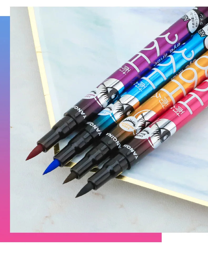 36H Black Quick-drying Eyeliner Waterproof Liquid Eye Liner Pen Long Lasting Smooth Pencil Not Blooming Eyes Makeup Cosmetics