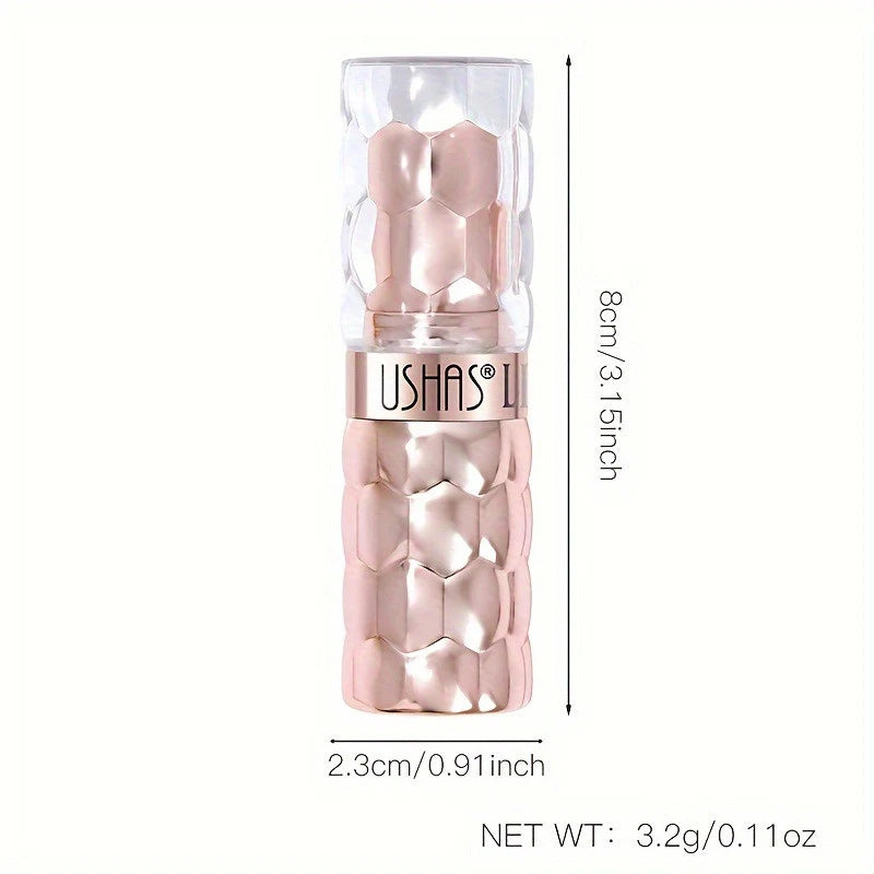 12 Colors Diamond Pearlescent Lipstick Glitter Shiny Metallic Lipstick Long Lasting Lip Tint Non-stick Cup Red Sexy Lips Makeup