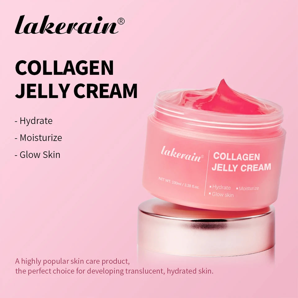100ml Collagen Jelly Cream Niacinamide Tightening Soothing Moisturizing Anti-Aging Firmness Hydration Skincare 100ml Face Gel