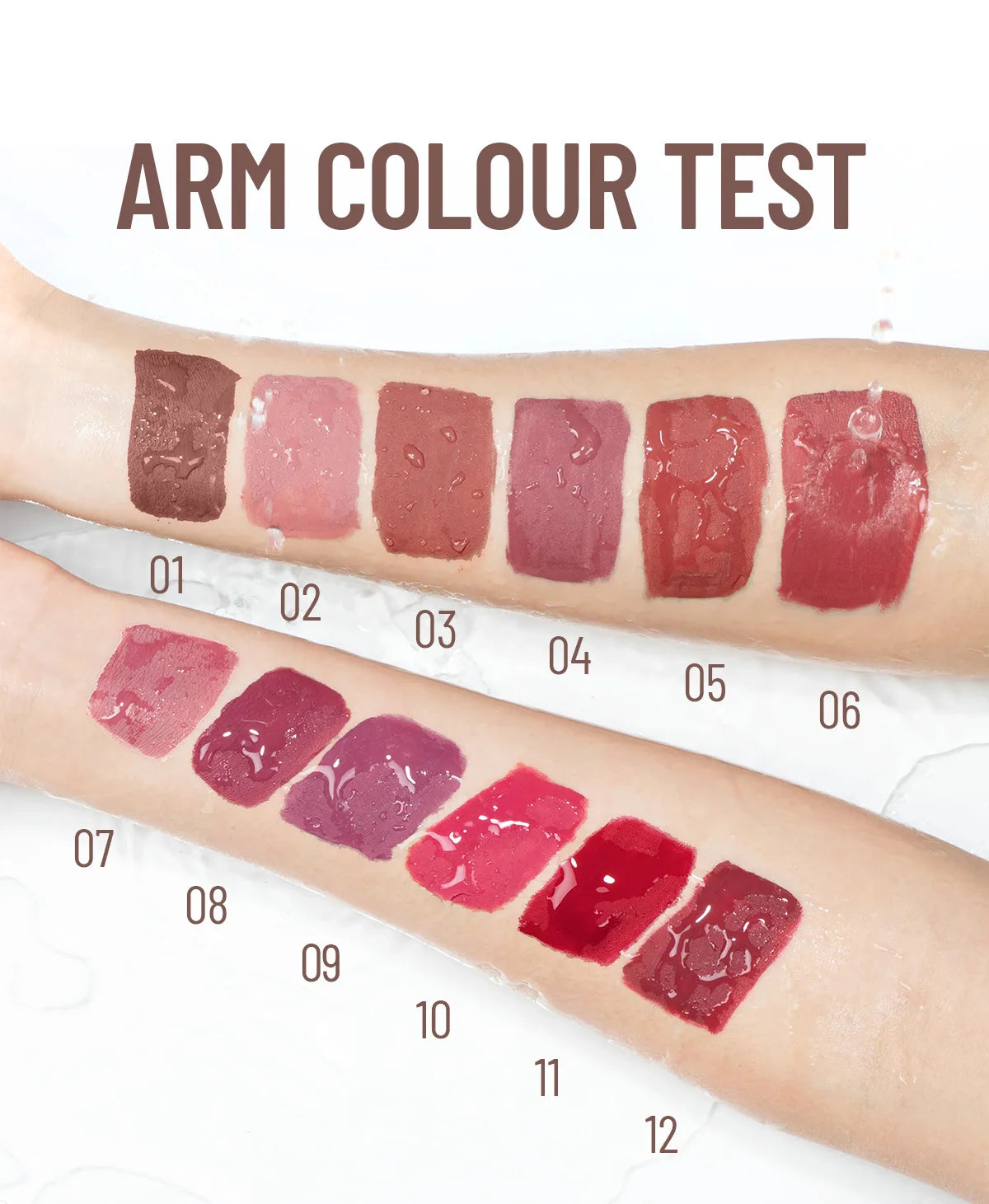 SAM SUGAR 12pcs/set muticolor Book Lip Gloss Set Matte Velvet Non-stick Cup longlasting waterproof easy color Lip gloss lipstick