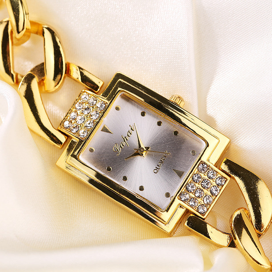 Women's Watches Luxury Fashion Stainless Steel Women's Wristwatches High Quality Elegant woman watch Luxury Golden Color