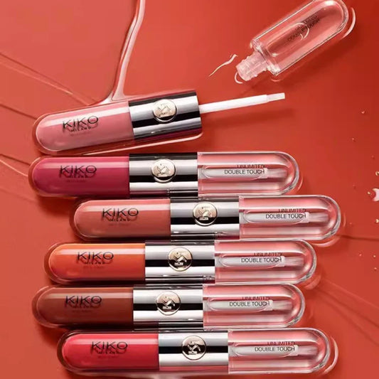 Double Headed Lipstick Mirror Face Gloss Lip Glaze Sexy Plump Lip Gloss Transparent Lip Color Make Up Lip Glow Oil Makeup