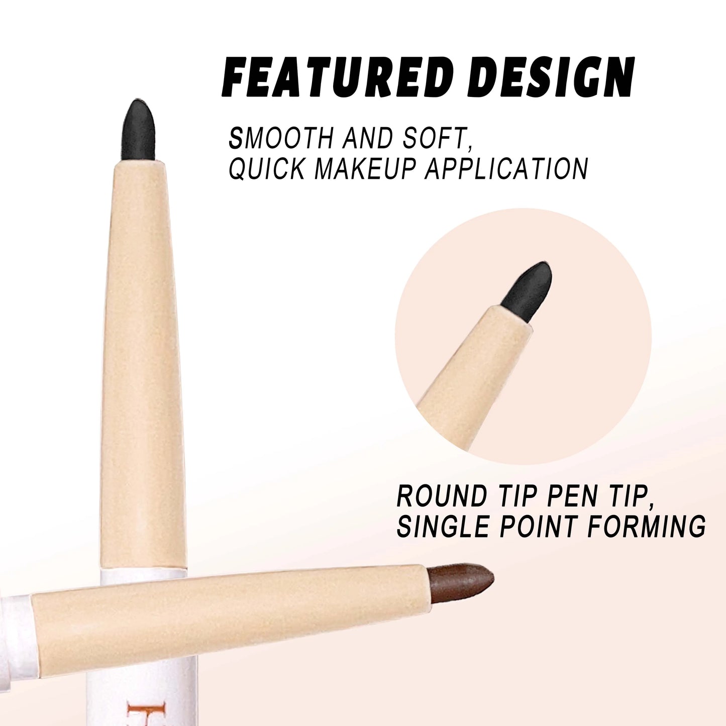 HISYI Waterproof, long-lasting, non-smudge-free eyeliner, suitable for beginners and easy to use, natural slim gel eyeliner