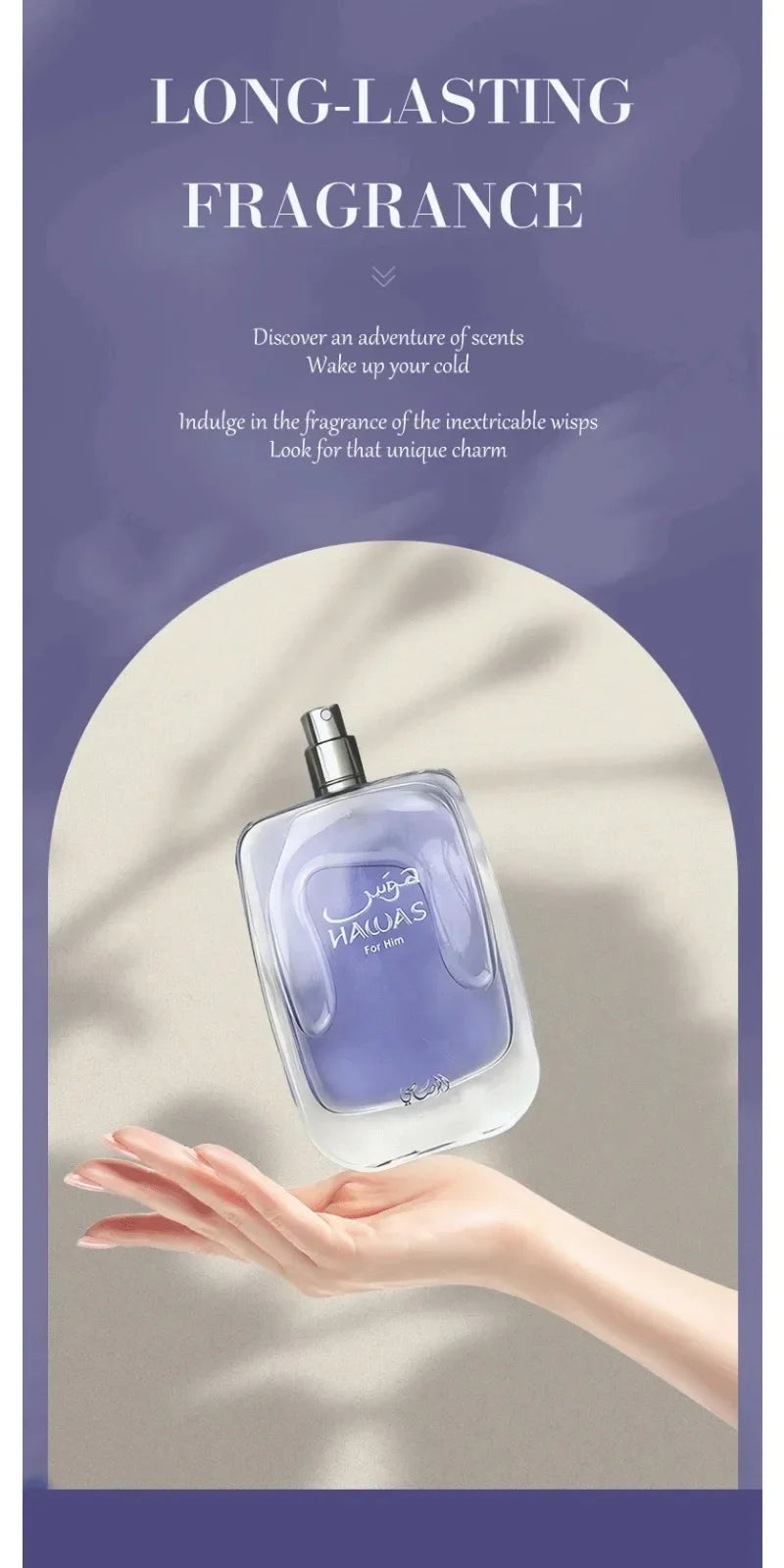 Original Hawas Men EDP Spray 100ml Long Lasting Signature Premium Arabian Daily Elegance Refreshing Luxurious Masculine Parfum