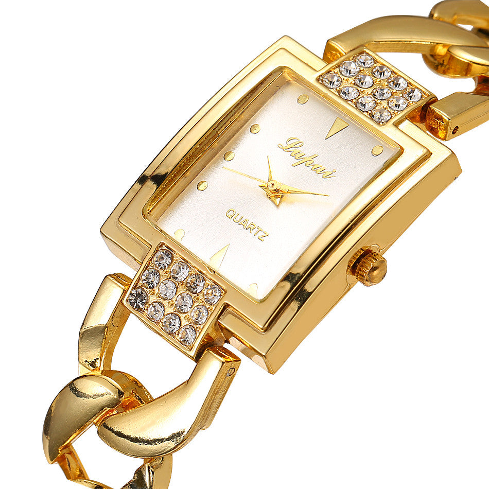 Women's Watches Luxury Fashion Stainless Steel Women's Wristwatches High Quality Elegant woman watch Luxury Golden Color