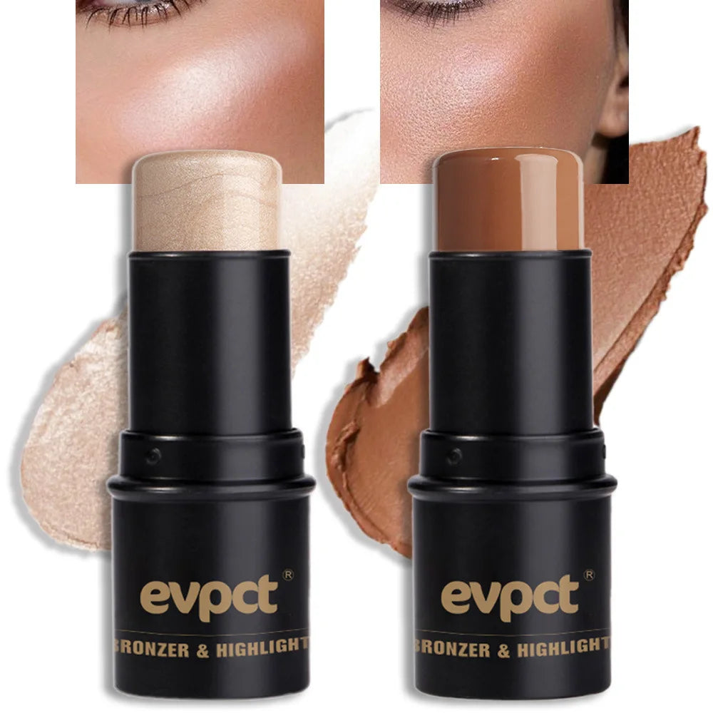 Highlighting&Bronzer Stick Face Brightening Blusher Rouge Concealer Pen Long Lasting Corrector Nose Shadow Contouring Cosmetics