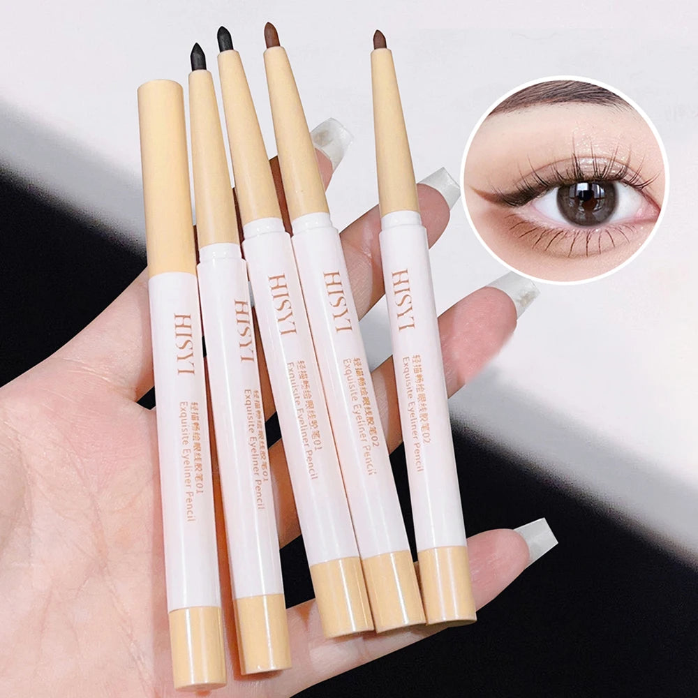 HISYI Waterproof, long-lasting, non-smudge-free eyeliner, suitable for beginners and easy to use, natural slim gel eyeliner